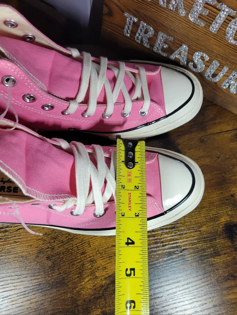 Converse Chuck 70 Taylor vintage style High Top Sneakers - Pink - Picture 10 of 14